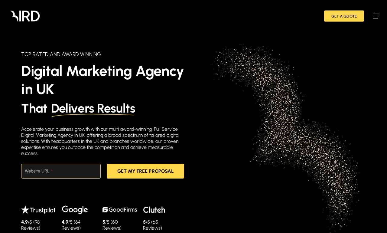 Bird Marketing's homepage