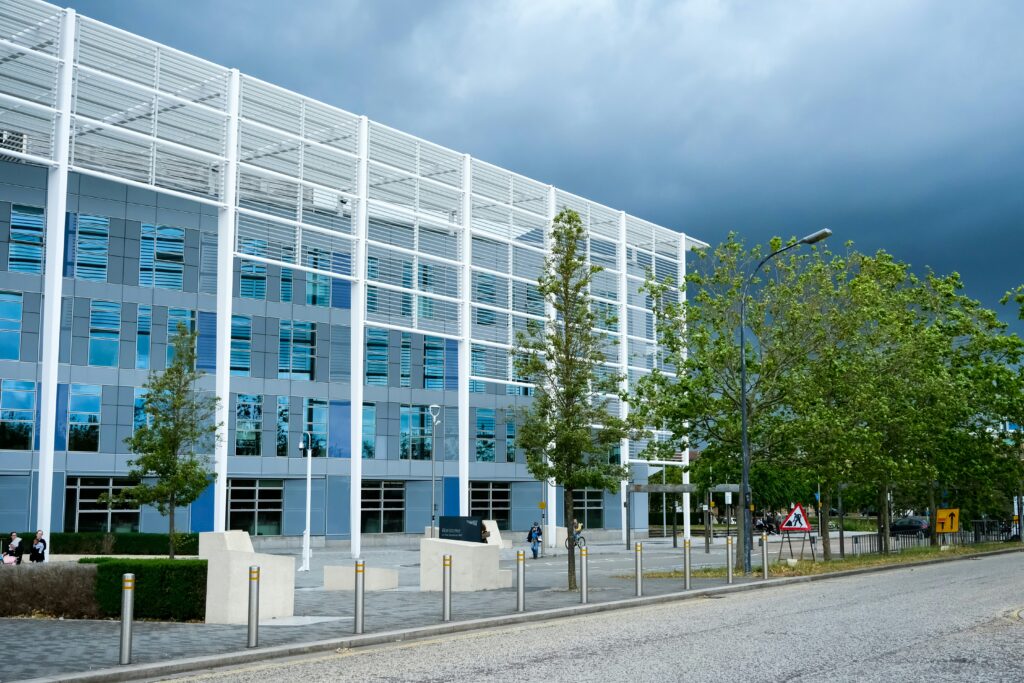 Modern building in Milton Keynes